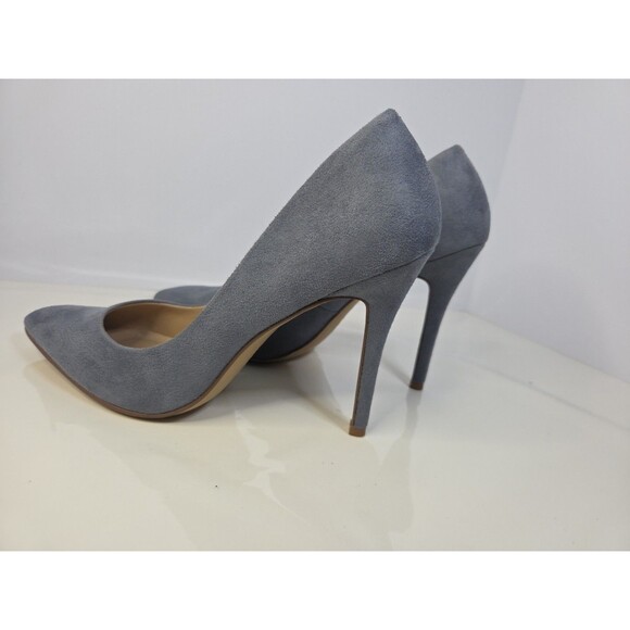 Charles By Charles David Grey Blue Suede Like Pumps Point Toe High Heel Sz 8.5 M - Picture 8 of 10